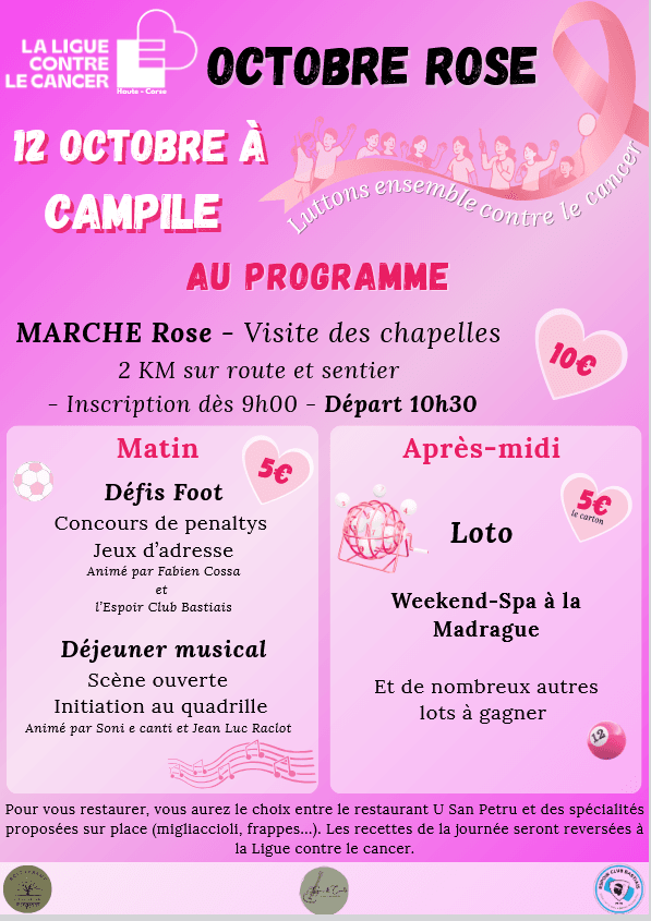 Marche rose à Campile