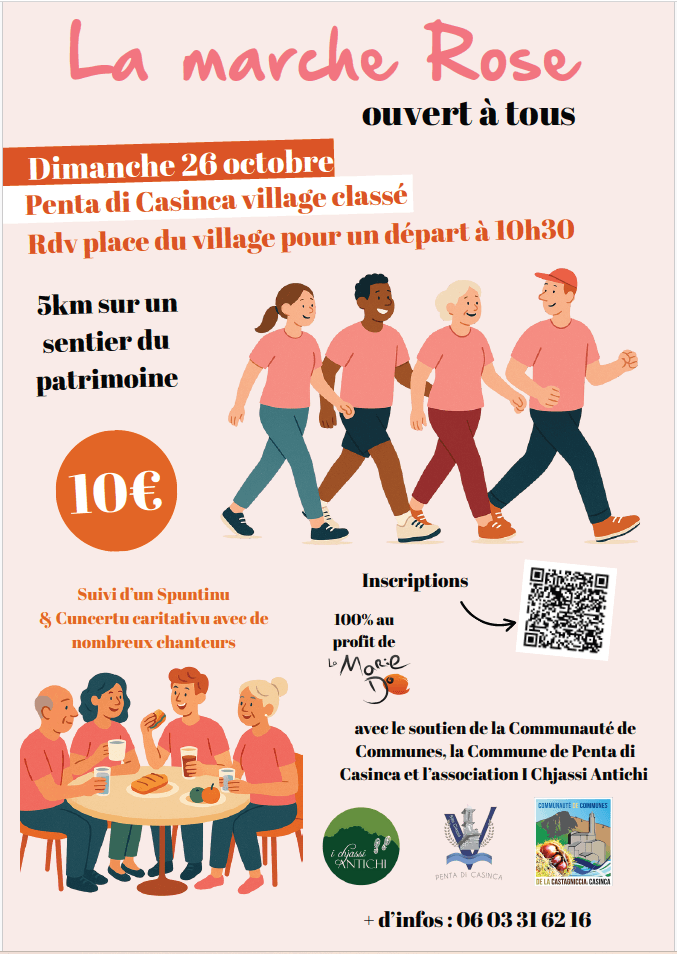 La marche rose à Penta di Casinca