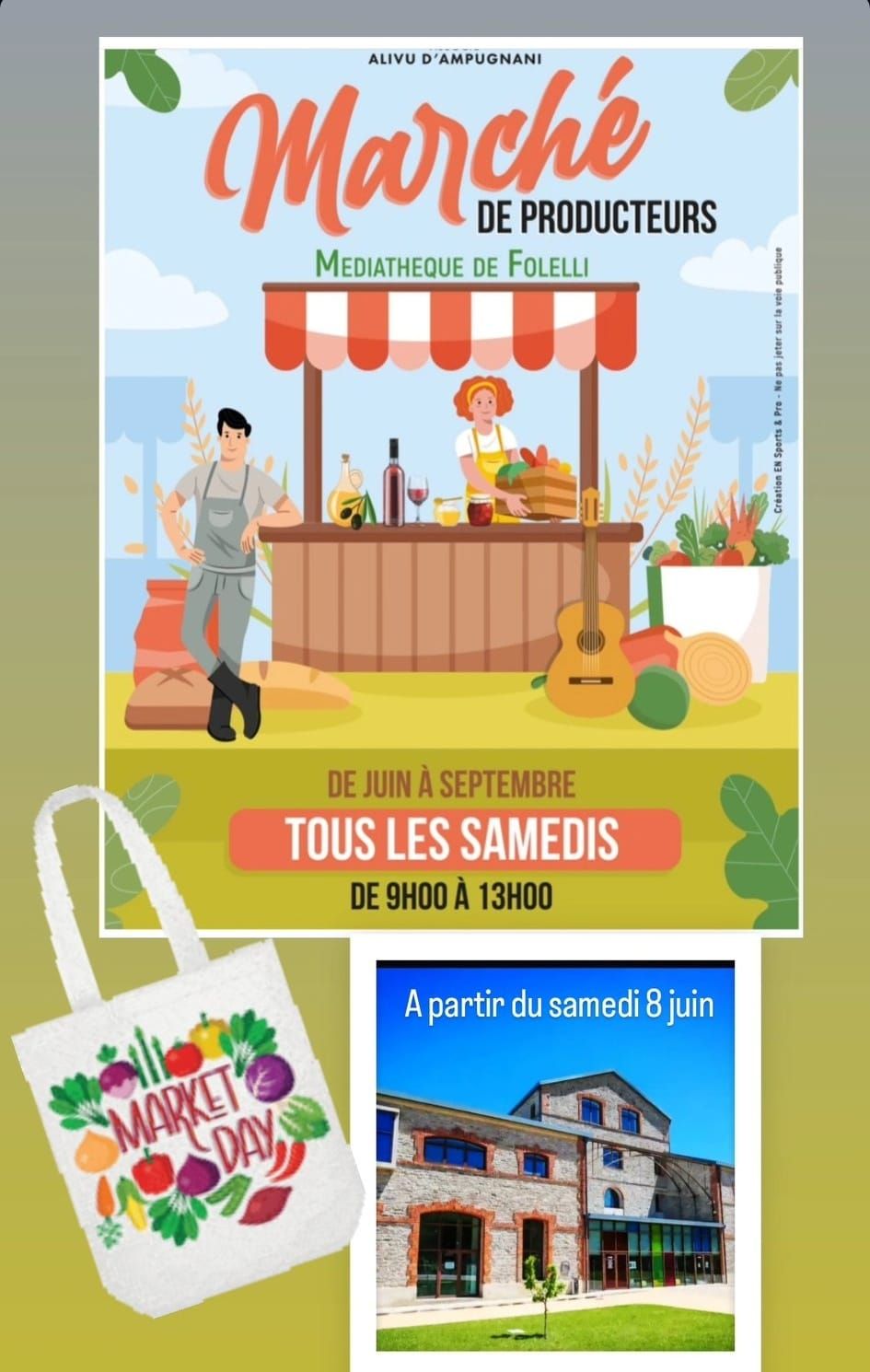 Marché de producteurs à Folelli
