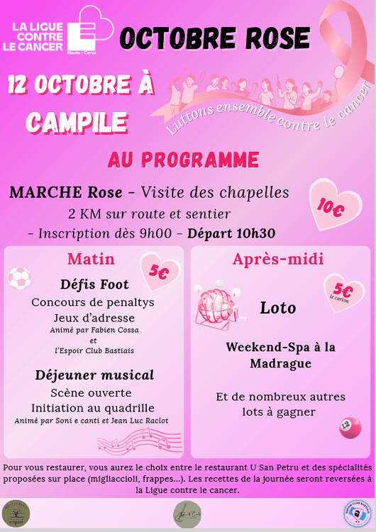 Marche rose à Campile
