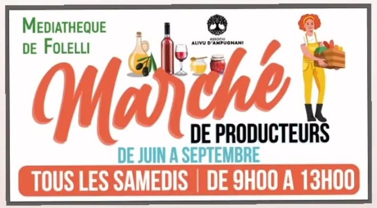 Marché de producteurs à Folelli