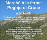 Marché à la ferme à Poghju di Croce